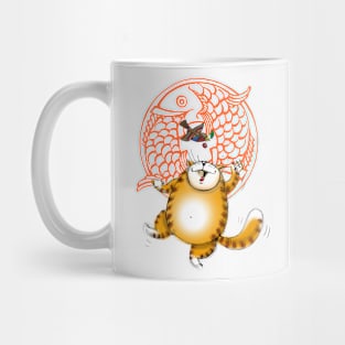 Pisces and Playful Kitty Mug